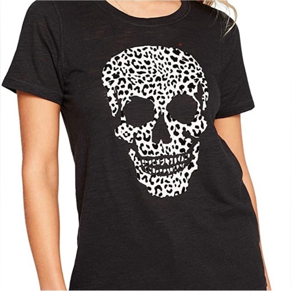 Chaser Skull Tee True Black Size M - Picture 2 of 6
